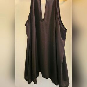 Rolla Coster Black Sleeveless Tank Top Cold Shoulders